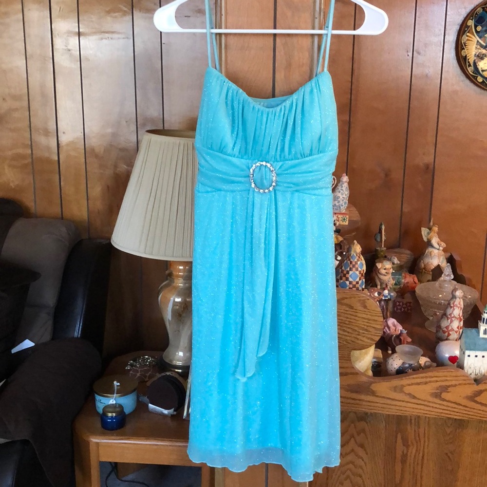 Mint green dress